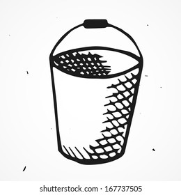 Old bucket cartoon