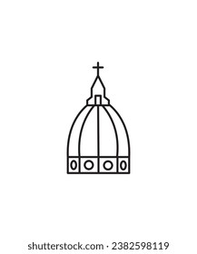 old building icon, vector best line icon.