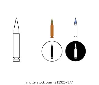 old bullet vector type icon