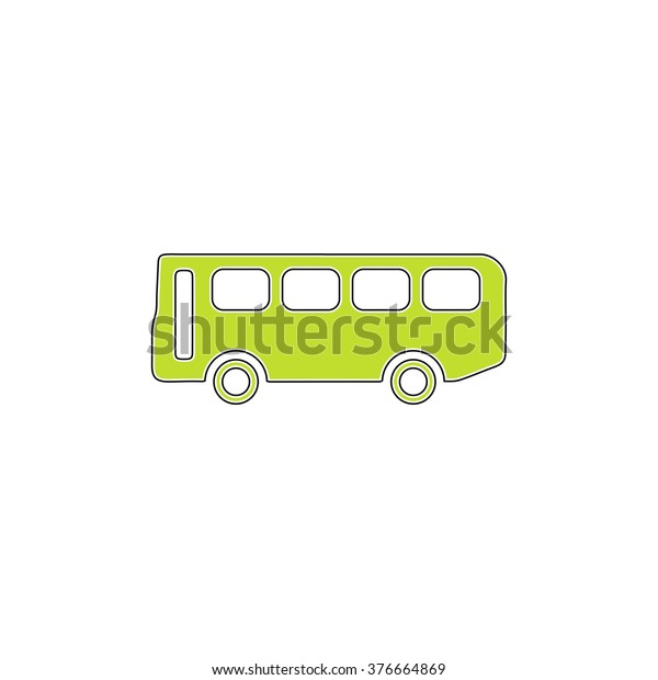 Old Bus simple flat\
icon