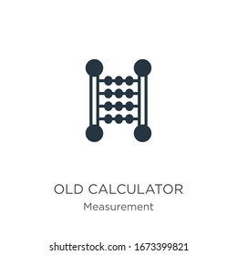 Old calculator icon vector. Trendy flat old calculator icon from measurement collection isolated on white background. Vector illustration can be used for web and mobile graphic design, logo, eps10