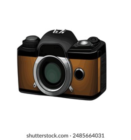 old camera with brown color for part of the world of haro photography
