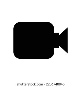 Old camera cartoon logo icon