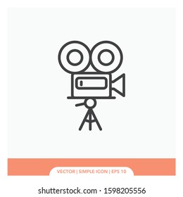 Old camera Icon Vector Illustration