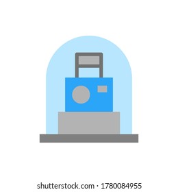Old camera, museum icon. Simple color vector elements of historical things icons for ui and ux, website or mobile application
