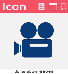 old camera or projector icon