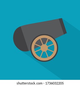 old cannon icon- vector illustration