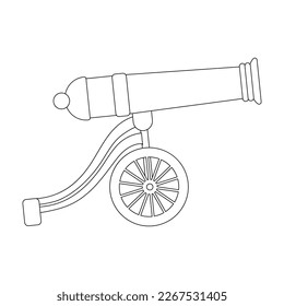 old cannon icon. vector illustration logo design
