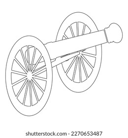 old cannon icon. vector illustration logo design