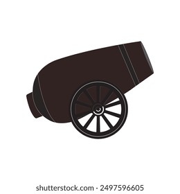 old cannon icon vector illustration symbol design