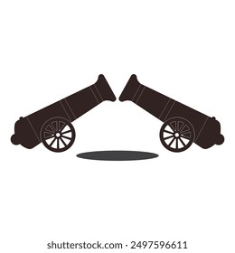 alte Kanone Symbol Vektorgrafik Symbol Design