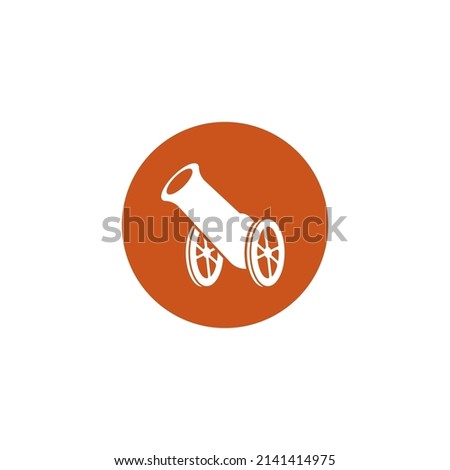 old cannon icon. vector illustration logo design