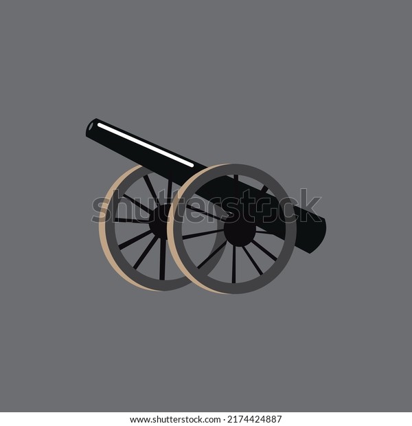 Old Cannon Illustration Vector Graphic Stock Vector (Royalty Free ...