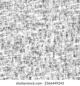 Old canvas, damaged by time and weather. Linen or hemp cloth with a dirty or moldy surface. Vector seamless. Image in black and white. - Shutterstock ID 2366449243