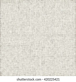 Old canvas texture. Burlap fabric background. Abstract vector.