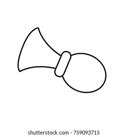 Old car horn icon vector illustration graphic design