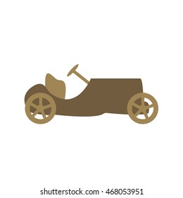 old car icon illustration isolated in a white background