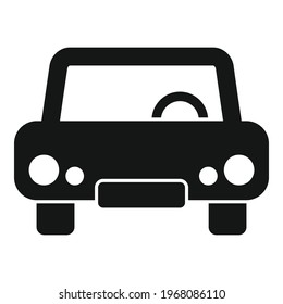 Old car icon. Simple illustration of Old car vector icon for web design isolated on white background