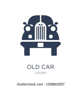 Old car icon. Trendy flat vector Old car icon on white background from Luxury collection, vector illustration can be use for web and mobile, eps10