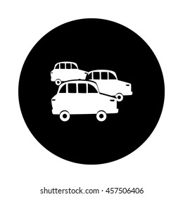 Old car icon, vector