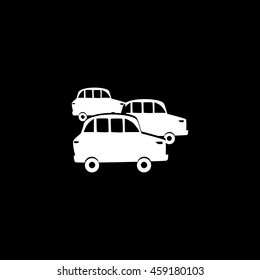 Old car icon, vector