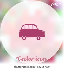 Old car icon, vector