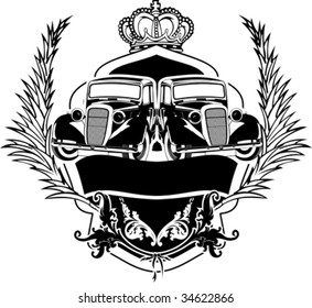 Signo de coche antiguo