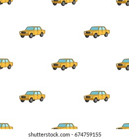 Old car.Car single icon in cartoon style vector symbol stock illustration web.