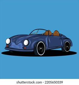 dibujo de arte vectorial de coches antiguos