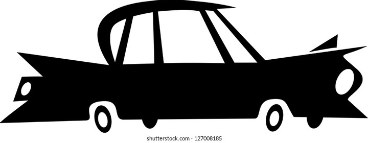 Old cartoon car