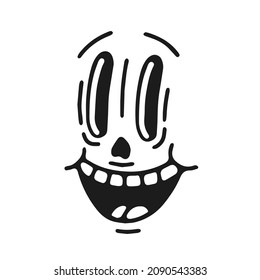 old cartoon mascot character elements. different clipart, faces, limbs. character creator for vintage retro logos and branding. isolated vector illustrations