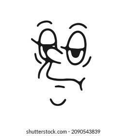 old cartoon mascot character elements. different clipart, faces, limbs. character creator for vintage retro logos and branding. isolated vector illustrations