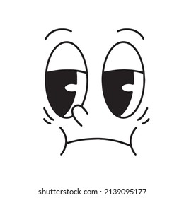 old cartoon mascot character elements. different clipart, faces, limbs. character creator for vintage retro logos and branding. isolated vector illustrations