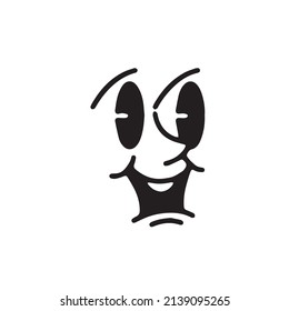 old cartoon mascot character elements. different clipart, faces, limbs. character creator for vintage retro logos and branding. isolated vector illustrations