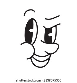 old cartoon mascot character elements. different clipart, faces, limbs. character creator for vintage retro logos and branding. isolated vector illustrations