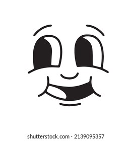 old cartoon mascot character elements. different clipart, faces, limbs. character creator for vintage retro logos and branding. isolated vector illustrations