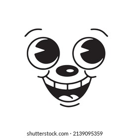 old cartoon mascot character elements. different clipart, faces, limbs. character creator for vintage retro logos and branding. isolated vector illustrations