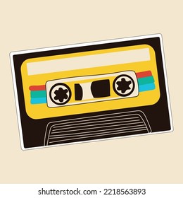 Old , cassette isolated icon. Vector illustration design