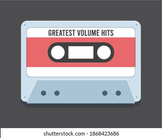The Old Cassette. Isolated Vector Illustration