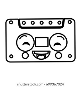 old cassette kawaii character