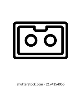 old cassette player icon vector illustration logo template for many purpose. Isolated on white background.