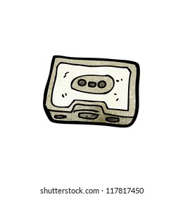 old cassette tape cartoon
