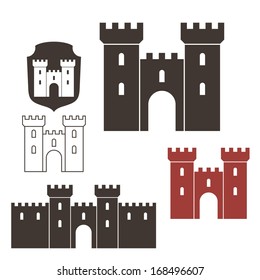 Old castle. Vector illustration EPS10