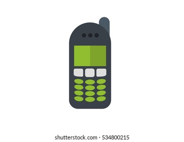 old cell phone simple illustration