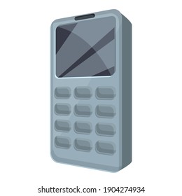Old cellphone icon. Cartoon of old cellphone vector icon for web design isolated on white background