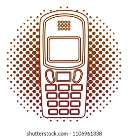 old cellphone retro style