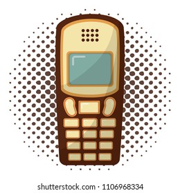 old cellphone retro style