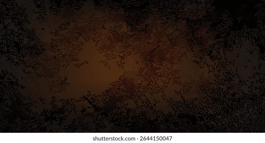 Viejo diseño de color claro oscuro abstracto de fondo marrón negro de textura de pared de cemento con fondo gradiente grunge.

