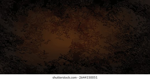 Viejo diseño de color claro oscuro abstracto de fondo marrón negro de textura de pared de cemento con fondo gradiente grunge.

