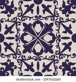 Old ceramic tile wall patterns texture. Colorful ethnic patterned background. Arabesque vector ornament.
Majolica, vintage ornaments on the antique tiles
